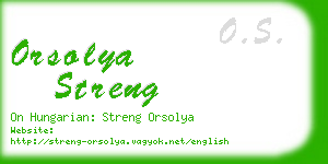 orsolya streng business card